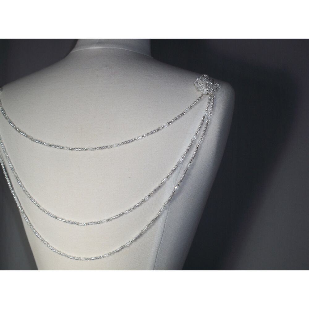 Back Necklace, Back Necklace Weddingg Bridal Drop l Back Jewelry